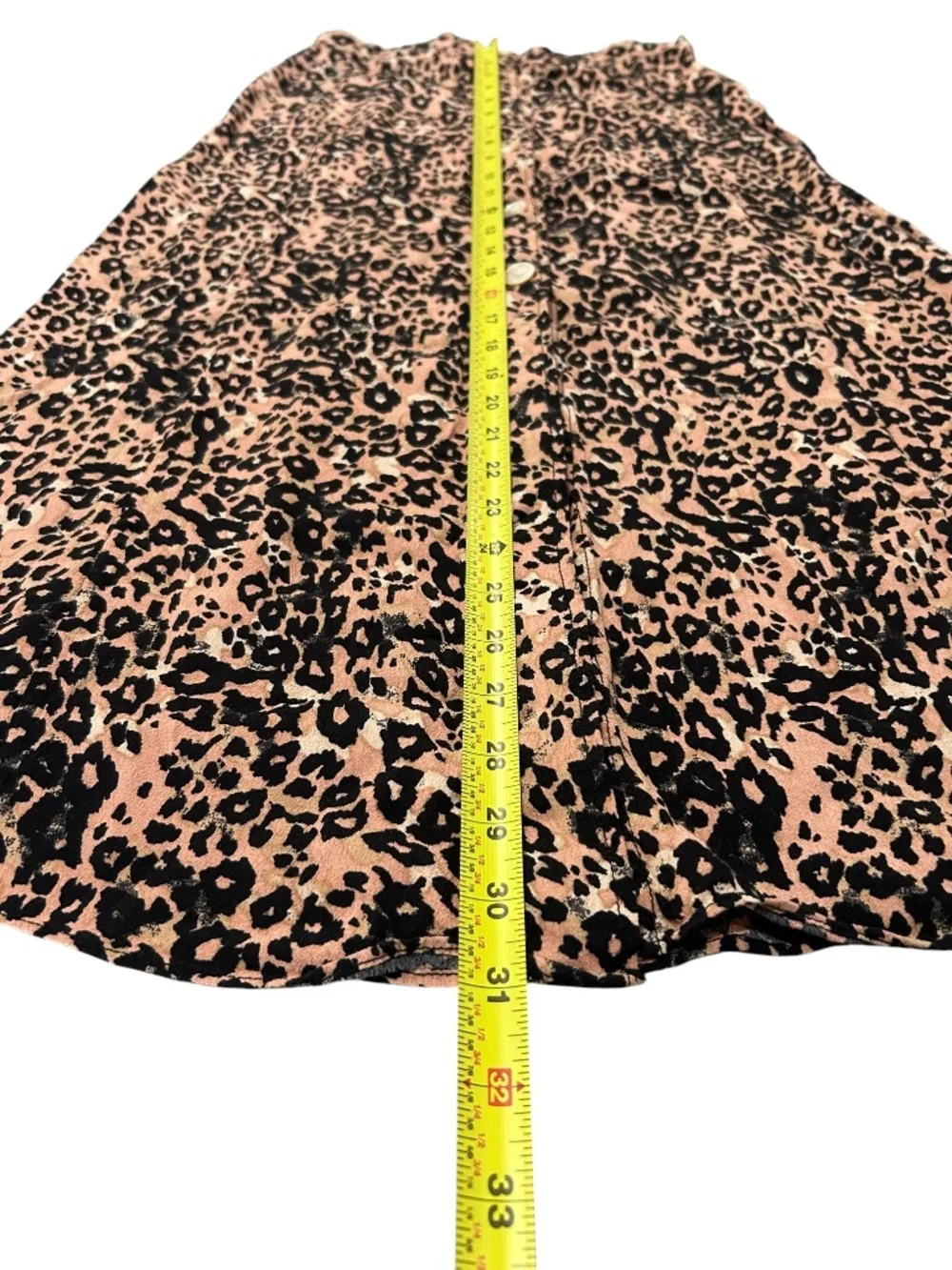 Wilfred Aritzia Amelie Leopard Print A-line Midi Button From Skirt Size 2 - Picture 8 of 11